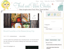 Tablet Screenshot of foodandwinechickie.com